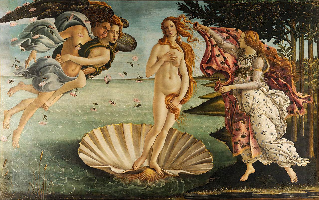 El nacimiento de Venus por Sandro Botticelli