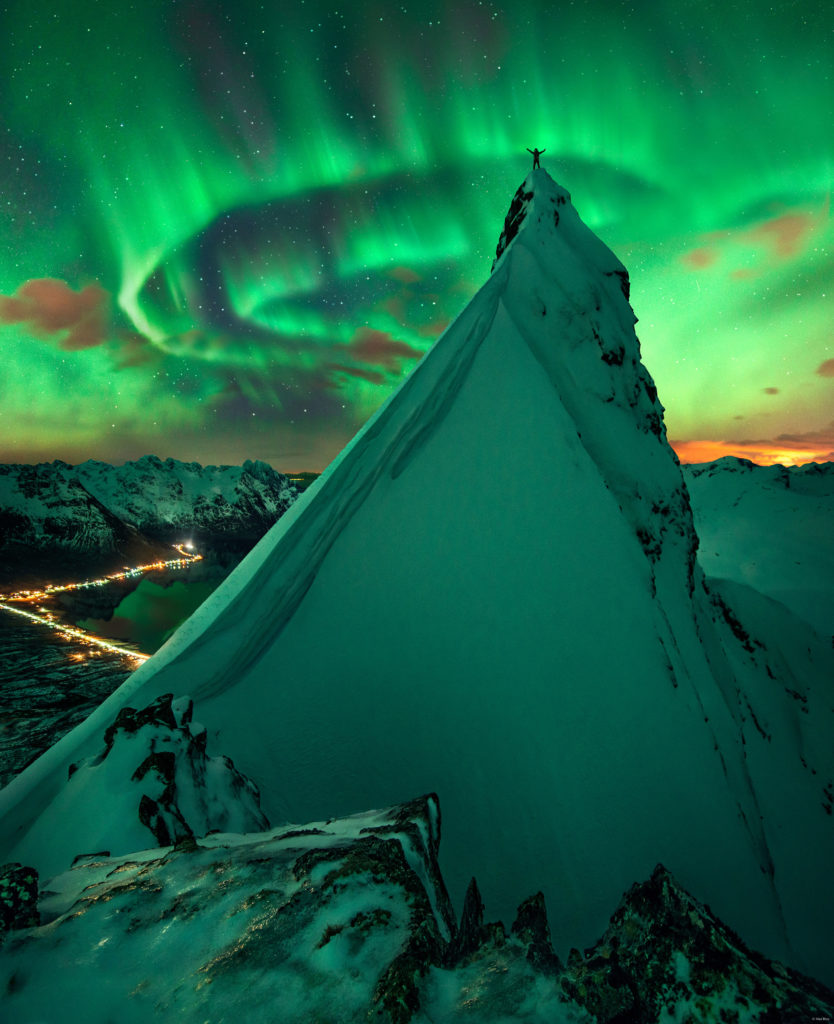 Aurora boreal sobre Noruega de Max Rive