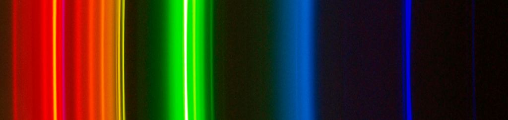 Espectro correspondiente a una bombilla halógena